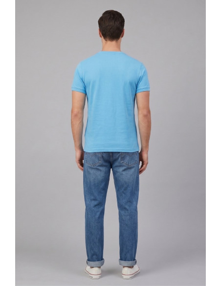 US Polo ASSN t-shirt in piquet di cotone con logo ricamato Bren US43154006 [9420da3f]