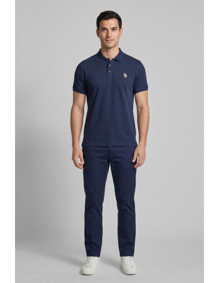 US Polo ASSN polo in jersey con logo ricamato Henry US43197019 [fa11084a]