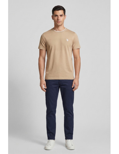 US Polo ASSN t-shirt maglia con lavorazioni e logo ricamato Ivo US43154027 [2dfbcd04]