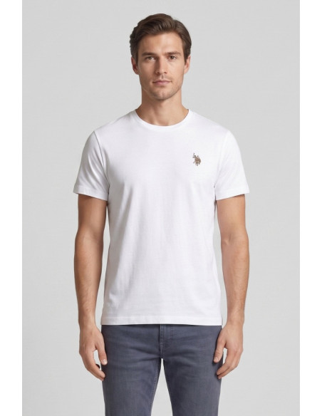 US Polo ASSN t-shirt in jersey stretch con logo ricamato Jin US43154026 [1f1bc01f]