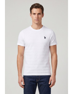 US Polo ASSN t-shirt maglia con lavorazioni e logo ricamato Lluc US43154052 [970cb832]
