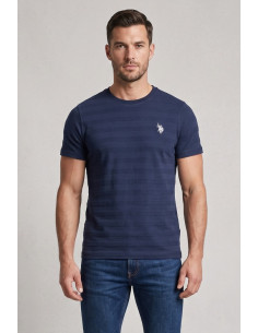 US Polo ASSN t-shirt maglia con lavorazioni e logo ricamato Lluc US43154052 [0c120234]