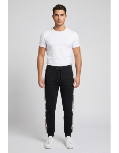 Moschino pantalone in felpa con bande logate V1A6884-4409 [24614b9e]