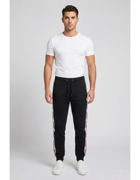 Moschino pantalone in felpa con bande logate V1A6884-4409 [24614b9e]
