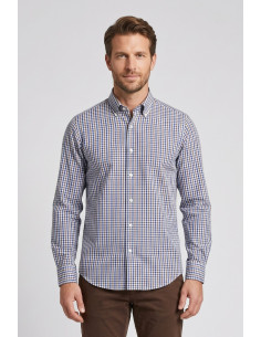 Vipa Camiceria camicia in cotone a quadri Graz [57c145df]