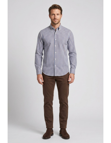 Vipa Camiceria camicia in cotone a quadri Graz [39fac7d6]