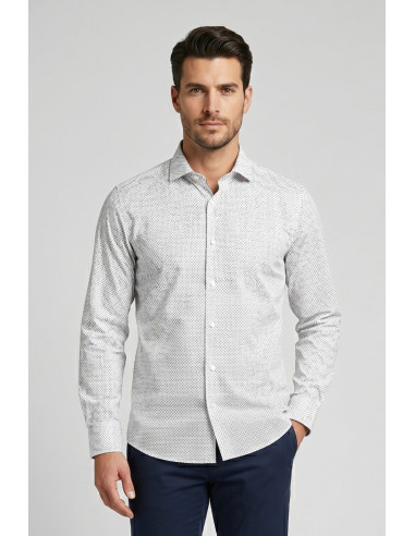Vipa Camiceria camicia a fantasia in cotone Baddi [cd9858cc]