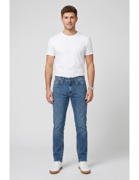 Johnny Looper jeans slim fit in denim di cotone stretch JP909 [193af1b3]
