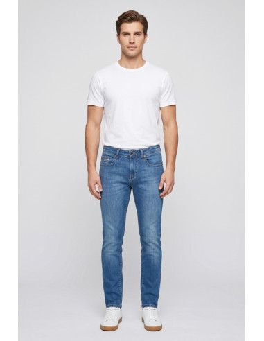 Rifle jeans 5 tasche in denim di cotone stretch RF431 [d816167f]