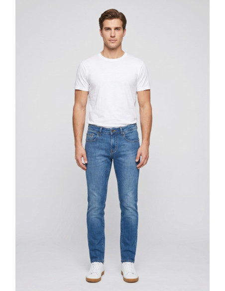 Rifle jeans 5 tasche in denim di cotone stretch RF431 [d816167f]