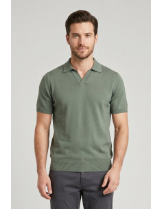 Jaggy polo derby in filo con logo Dousa JMD053DZ144261 [d02f7d15]