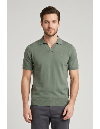 Jaggy polo derby in filo con logo Dousa JMD053DZ144261 [d02f7d15]