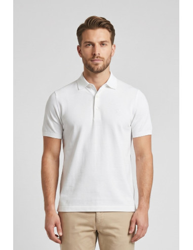 Jaggy polo in filo con logo ricamo Drake JMD054DZ144261 [fb96041a]