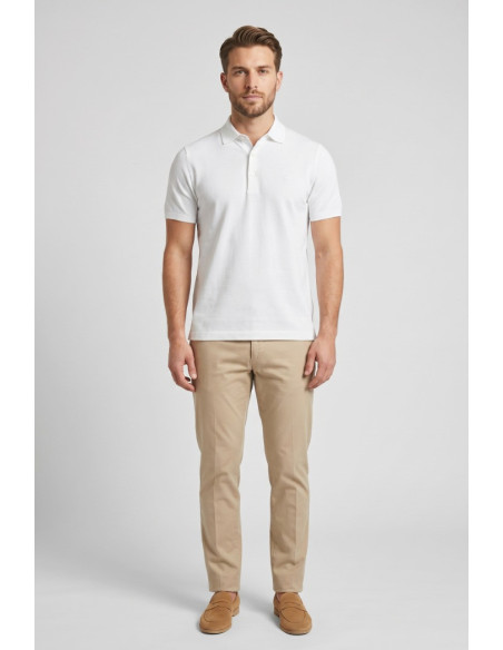 Jaggy polo in filo con logo ricamo Drake JMD054DZ144261 [95ad8613]