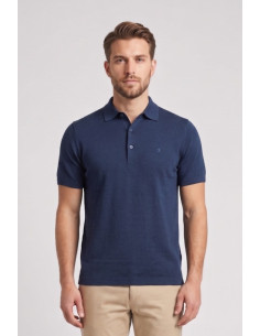 Jaggy polo in filo con logo ricamo Drake JMD054DZ144261 [6088be1c]
