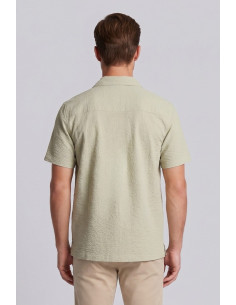 Lyle & Scott camicia mezza manica in seersucker Crinkle Resort SW2409V [24c49083] 2