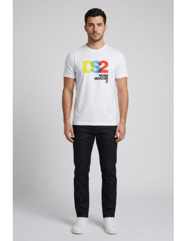 Drop Season 2 t-shirt in jersey di cotone con stampa logo SS26B06 [3bd234c9]
