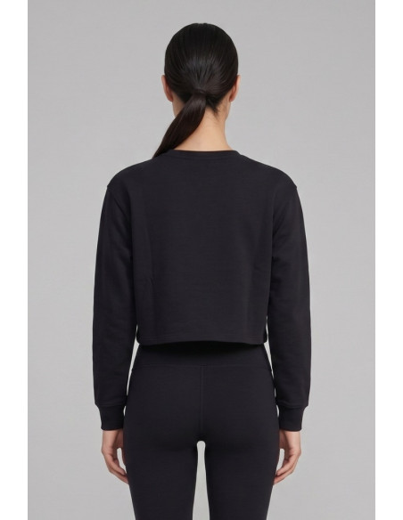 Moschino felpa girocollo cropped con stampa logo sul fondo V6A1721-4418 [427f9d0c]