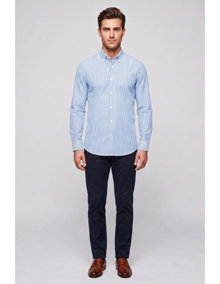 Paul Matthew camicia rigata in cotone CF11-1715 [197af9f9]