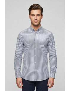 Paul Matthew camicia rigata in cotone CF11-1715 [7bd05589]