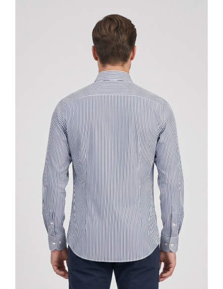 Paul Matthew camicia rigata in cotone CF11-1715 [a2f61684]