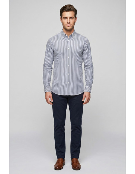 Paul Matthew camicia rigata in cotone CF11-1715 [15ebd780]