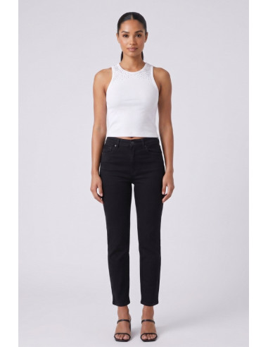 Fly Girl canotta in cotone con strass 11696/02 [7aa8b7dc]