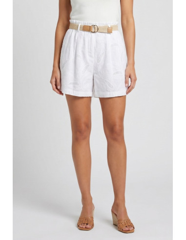 Fly Girl shorts in cotone con ricami 31269/02 [7e4710e2]