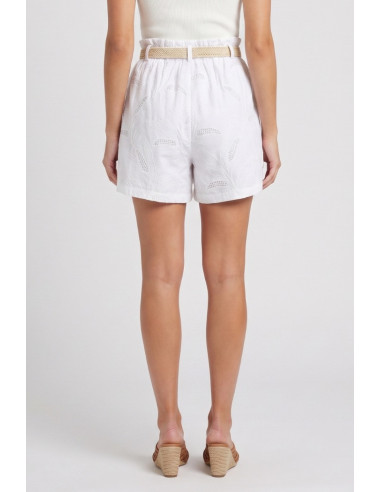 Fly Girl shorts in cotone con ricami 31269/02 [a76153ef]