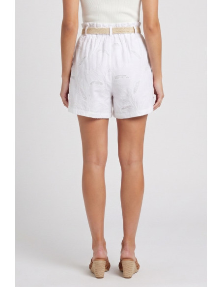 Fly Girl shorts in cotone con ricami 31269/02 [a76153ef]