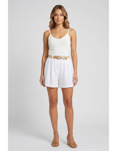 Fly Girl shorts in cotone con ricami 31269/02 [107c92eb]