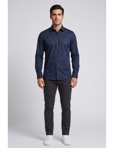 Sartor camicia slim fit in cotone stretch F1-11DUTY-S-6-531 [3de2bdad]