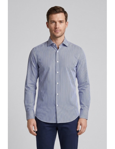 Sartor camicia rigata in tessuto no-stiro F1-13TORI-S-6-434 [f7018945]