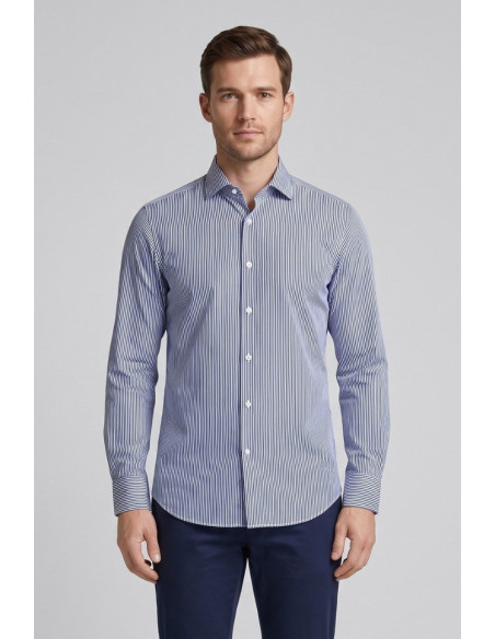Sartor camicia rigata in tessuto no-stiro F1-13TORI-S-6-434 [f7018945]