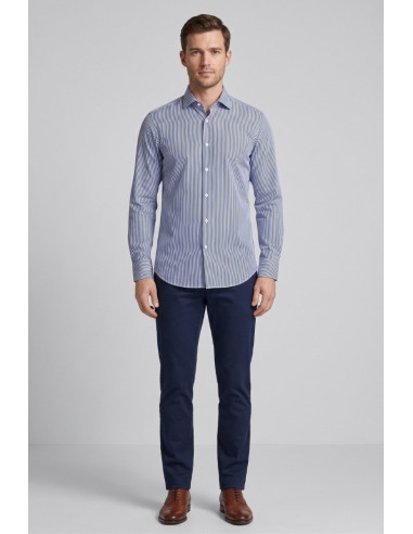 Sartor camicia rigata in tessuto no-stiro F1-13TORI-S-6-434 [993a0b4c]
