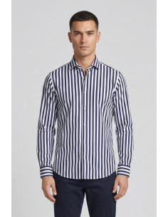 Sartor camicia rigata in tessuto no-stiro F1-13TORI-S-6-434 [fb90a73c]