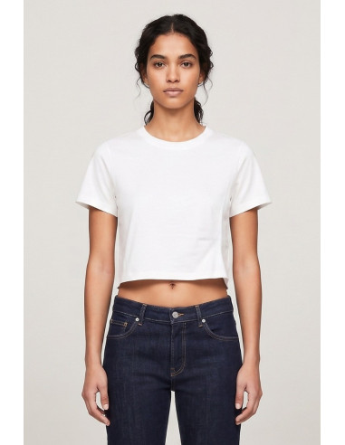 Blash t-shirt cropped in cotone BS1710012 [6e970ebd]