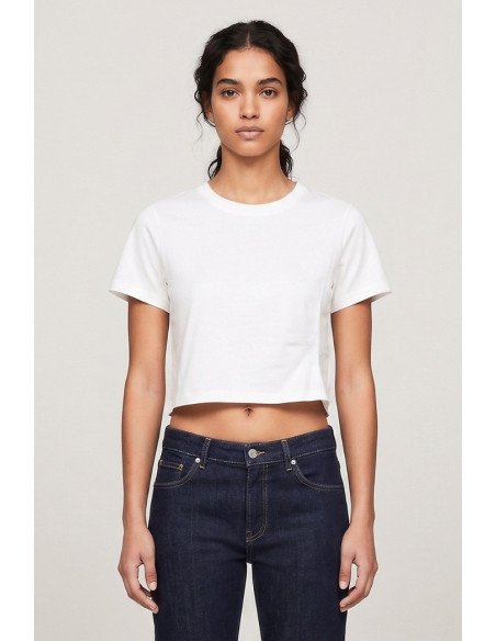 Blash t-shirt cropped in cotone BS1710012 [6e970ebd]