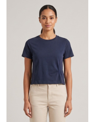 Blash t-shirt cropped in cotone BS1710012 [f589b4bb]