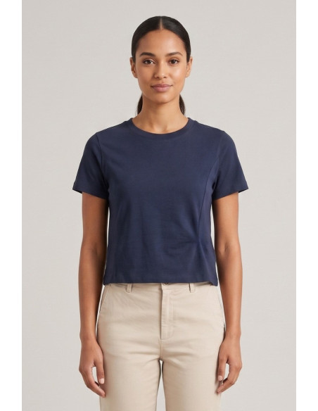 Blash t-shirt cropped in cotone BS1710012 [f589b4bb]