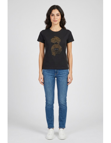 Markup t-shirt in cotone con strass MW1610024 [b396bc4f]