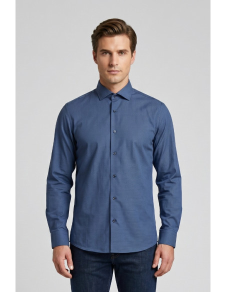 Vipa Camiceria camicia in cotone a pois Guana [cebe6abd]
