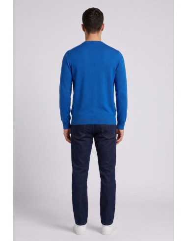 Refrigue maglia girocollo con logo patch R4059M261 [b942f16f]