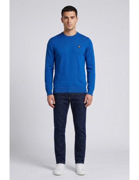 Refrigue maglia girocollo con logo patch R4059M261 [0e5f306b]