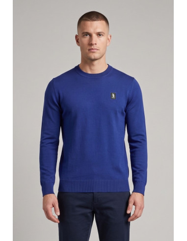 Refrigue maglia girocollo con logo patch R4059M261 [2c0a4372]