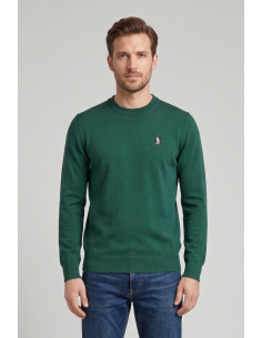 Refrigue maglia girocollo con logo patch R4059M261 [755c609f]