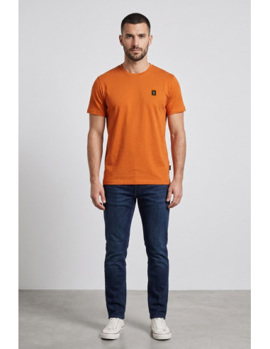 Refrigue t-shirt in jersey con logo patch R4529M261 [1f89d19a]
