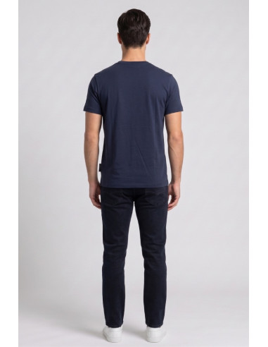 Refrigue t-shirt in jersey con logo patch R4529M261 [9c61fbe9]