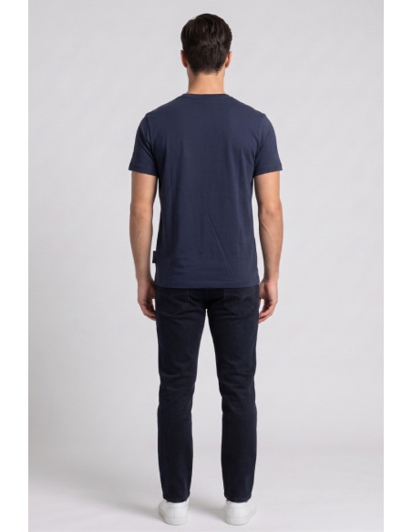 Refrigue t-shirt in jersey con logo patch R4529M261 [9c61fbe9]