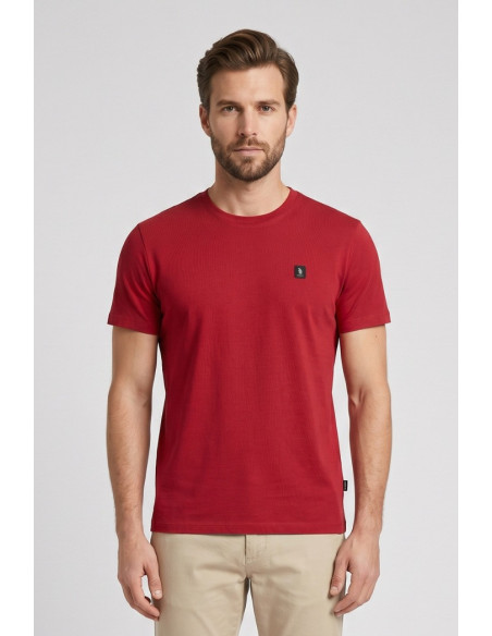 Refrigue t-shirt in jersey con logo patch R4529M261 [ccb2d1e6]